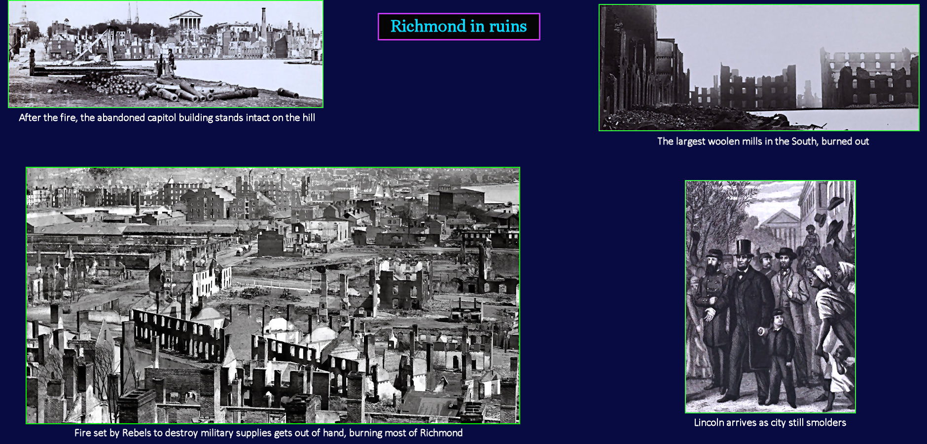 Richmond in ruins, 1865